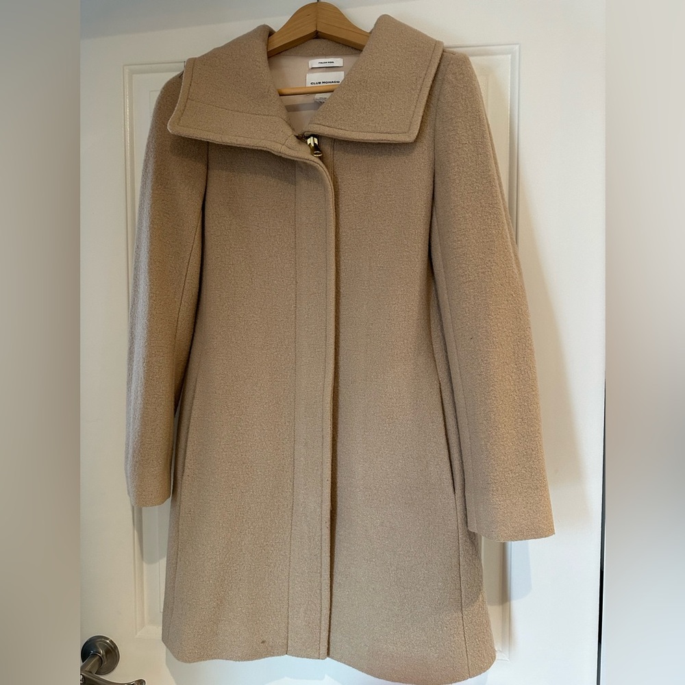 Club Monaco Italian Wool Cocoon Coat XS